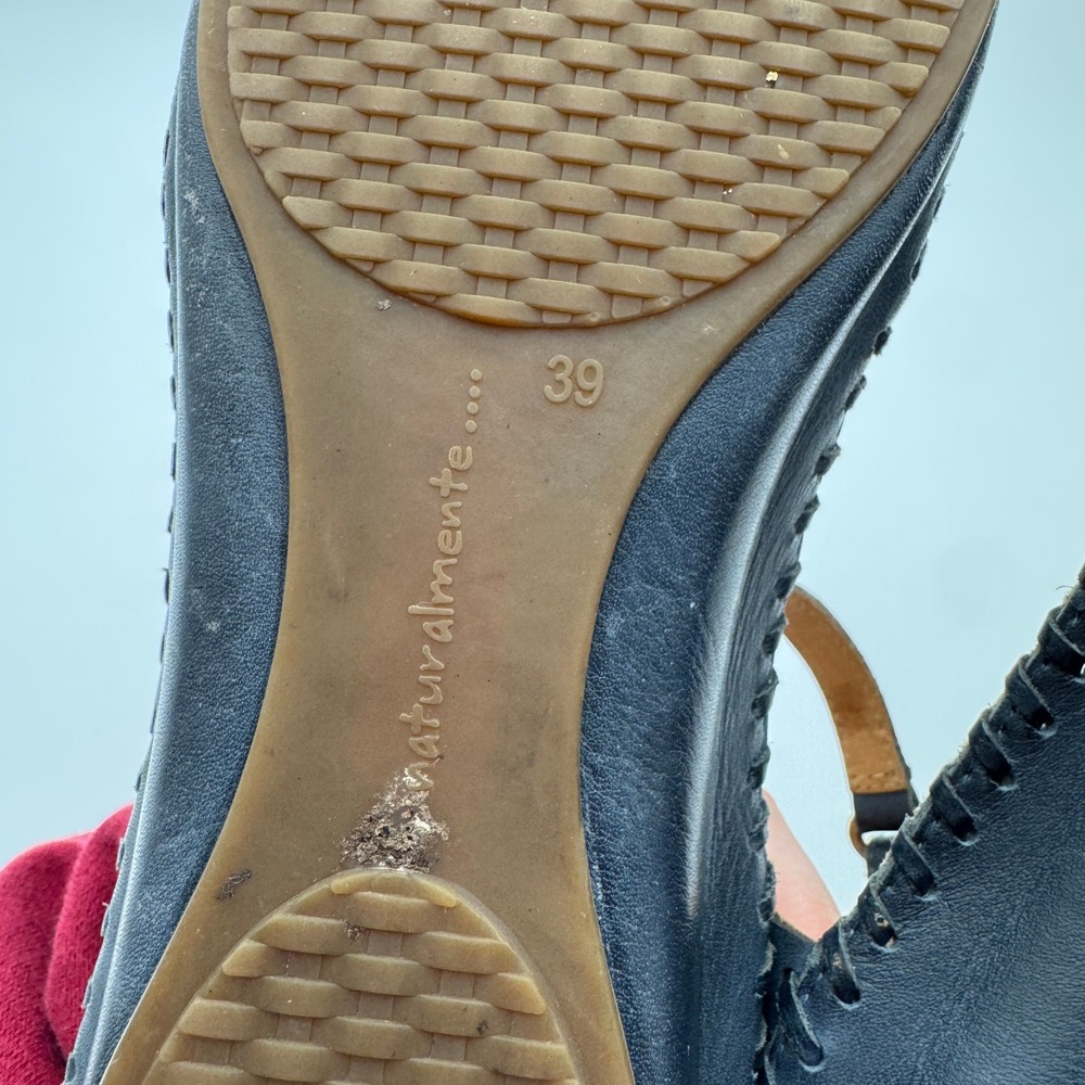 Pikolinos Puerto Vallarta 655-0906 Black Leather Mary Jane Sandals Women 8.5-9 - Picture 9 of 14